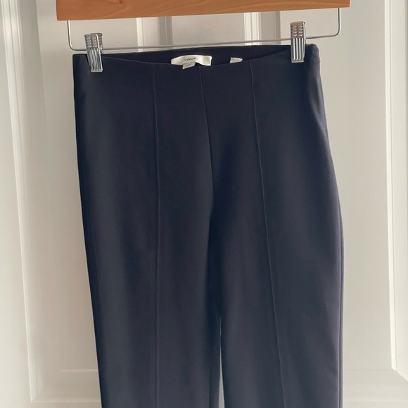 VINCE. Stitch Front Seam Ponte Legging Style # 199028 Black Slim Fit Pants $298 - Picture 5 of 11